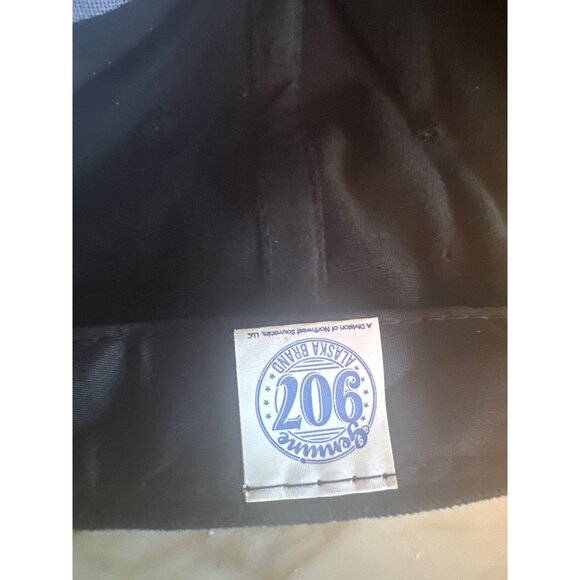 Alaska Black Baseball Cap Gold Moose Batman Logo Adjustable - Picture 5 of 5